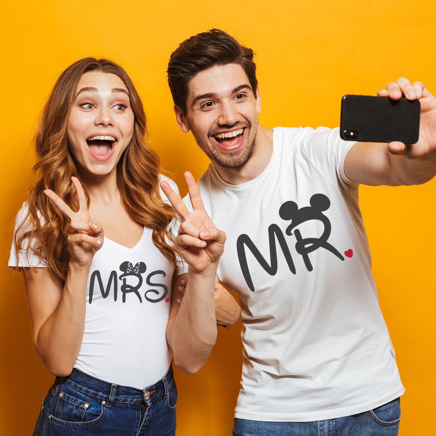 Mr és mrs páros póló